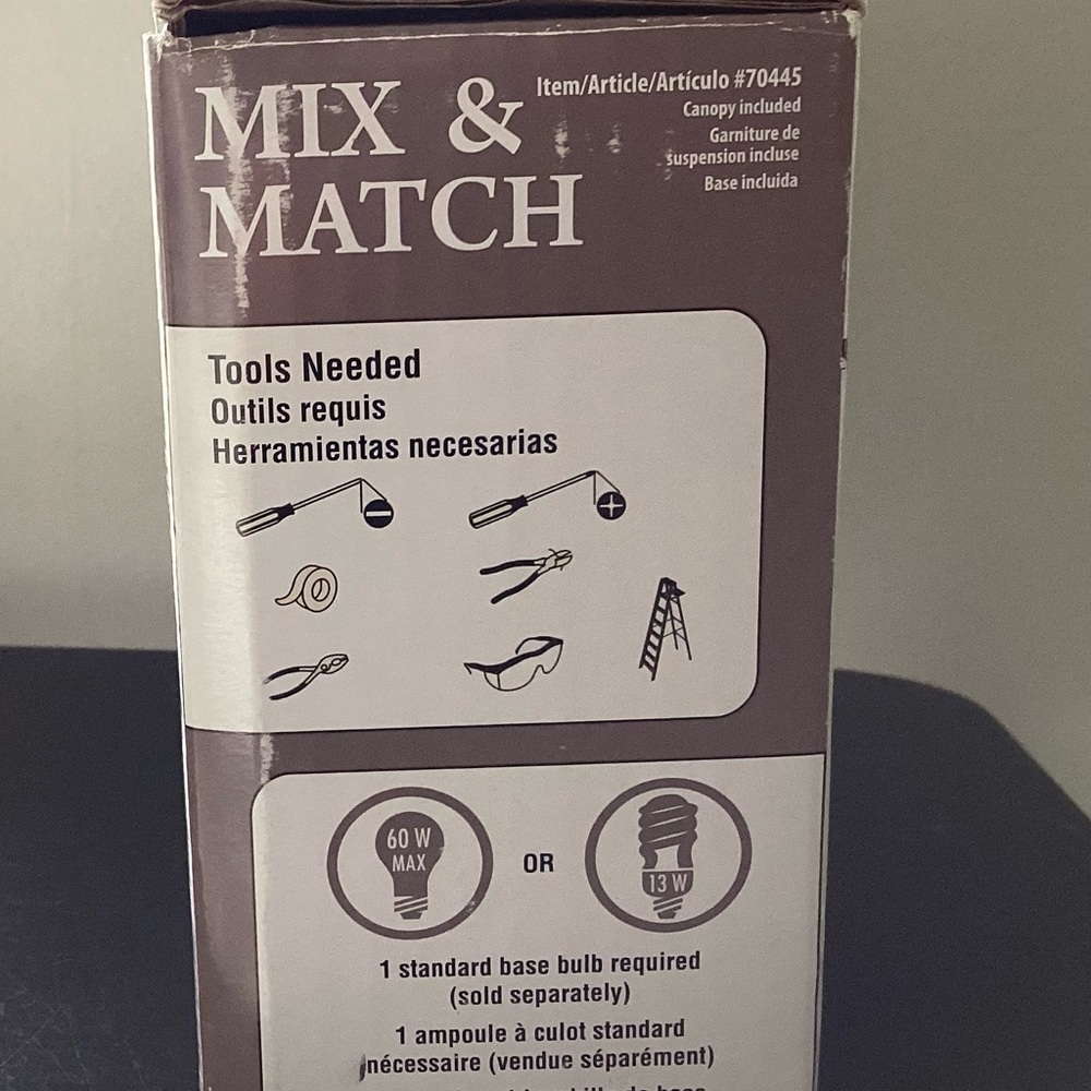 Mix & Match Brushed Nickel Convertible Pendant Fitter